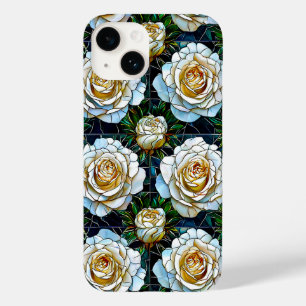 Elegante Witte Roos Bloem Case-Mate iPhone 14 Hoesje