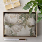 Elegante Witte Roos Tissuepapier (Geschenk)