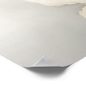 Elegante witte Rose 22 tafel bruiloft zitgrafiek Poster (Hoek)