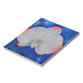 Elegante witte roze waterverf bloemorchidee notitieblok (Gedraaid)