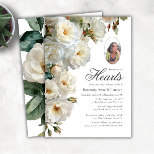 Elegante Witte Rozen Voor Altijd In Onze Harten Ro Kaart