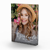 Elegante witte scriptie afstuderen fotoblokken (Rechts)