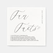 Elegante witte servetten met gepersonaliseerde leu (Voorkant)