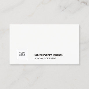 Elegante witte Smart Plain Professional Corporate Visitekaartje