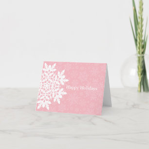 Elegante Witte Sneeuwvlok (Suiker Blush) Kaart