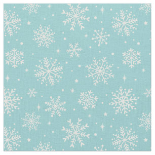 Elegante witte sneeuwvlokken op muntachtergrond stof