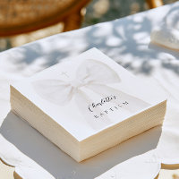 Elegante witte strik doop