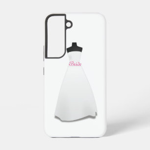 Elegante witte trouwjurk bruid Script Samsung Galaxy Hoesje
