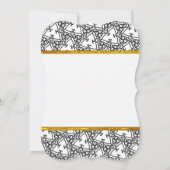 Elegante witte uitnodiging voor bruidsdouche (Achterkant)