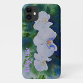 Elegante witte waterverf tropische boho orchideeën Case-Mate iPhone case (Achterkant)