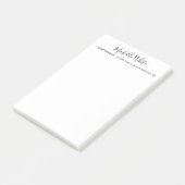 Elegante Witte Zakelijke Moderne Post-it® Notes (Schuin)