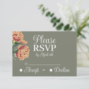 Elegante Woestijnbloeiende Cactus RSVP Kaartje