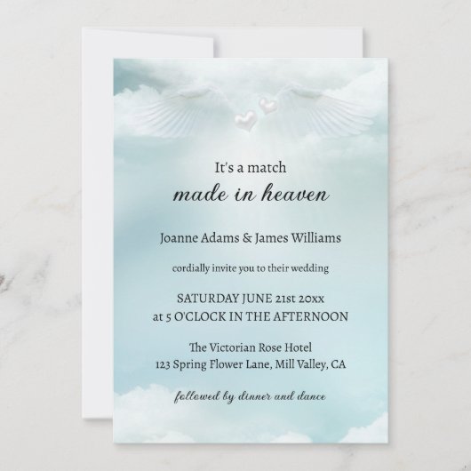 Elegante wolk negen engelenvleugels allemaal in éé kaart (Voorkant)