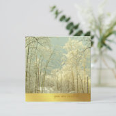 Elégante Wonderland d'hiver, invitations de Noël (Debout devant)