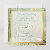 Elégante Wonderland d'hiver, invitations de Noël (Dos)