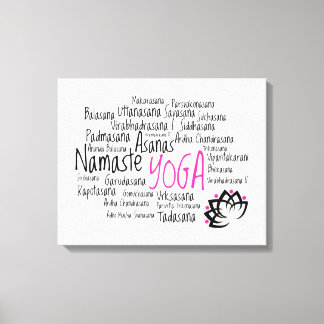 Elegante Yoga Decor Canvas Afdruk