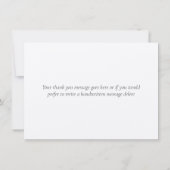 Elegante Zachte Bladeren Groen Rustiek Hartelijk D Bedankkaart (Achterkant)