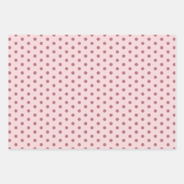 Elegante zachte blush polka dot cadeaupapier