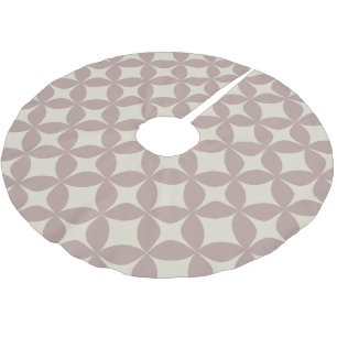 Elegante zachte Mauve geometrische gezellige inget Kerstboom Rok