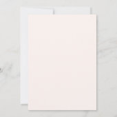 Elegante zachte perzik bloom bruiloft Save the dat Kaart (Achterkant)
