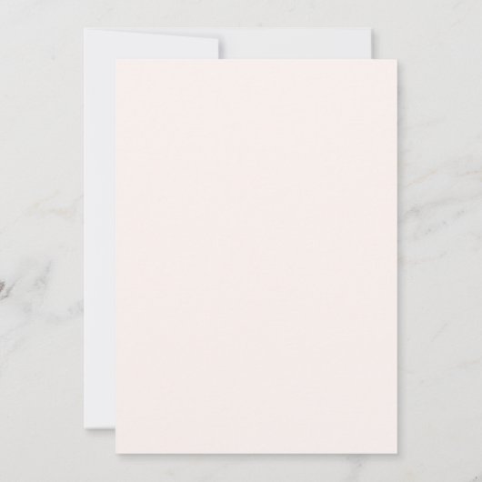 Elegante zachte perzik bloom bruiloft Save the dat Kaart (Achterkant)