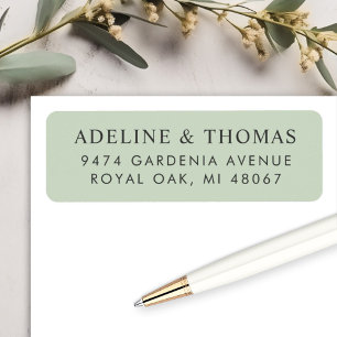 Elegante zachte saliegroene eucalyptus bruiloft etiket