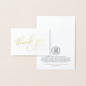Elegante zakelijke corporate Logo Dank u Folie Kaarten (Display)
