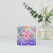 Elegante Zakelijke kaart eenvoudig minimalistisch Vierkante Visitekaartje (Staand voorkant)