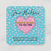 Elegante Zakelijke kaart eenvoudig minimalistisch Vierkante Visitekaartje (Achterkant)