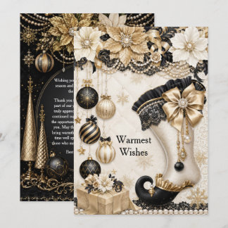 Elegante zakelijke kerstkaart kaart