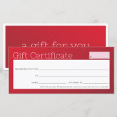 ELEGANTE zakelijke schoonheidssalon rode bordeaux (Voorkant / Achterkant)