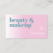 Elegante Zakelijke Visagist Viskaart Visitekaartje (Voorkant)