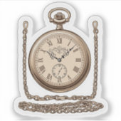 Elegante  zakhorloge Sticker (Voorkant)