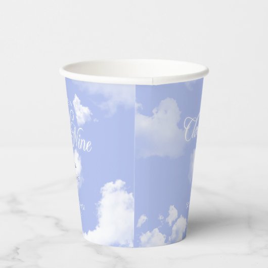 Elegante Ze is op Cloud Nine Bruiloft Feest Papieren Bekers (Rechts)