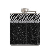 Elegante Zebra Heupfles (Achterkant)