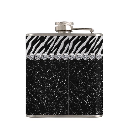 Elegante Zebra Heupfles (Achterkant)