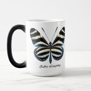 Elegante zebra lange vleugel vlinder wrap magische mok