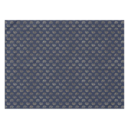 Elegante Zeemeermin Marine Metallic Gold Theme Par Tafelkleed (Voorkant (Horizontaal))