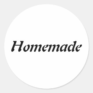 Elegante zelfgemaakte minimalist ronde sticker