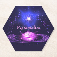 Elegante Zen Paarse Crystal Lotus Flower