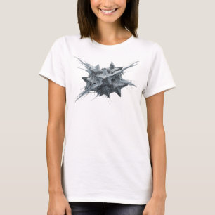 Elegante Zilveren Abstracte Sterren Origineel Ontw T-shirt
