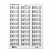 Elegante zilveren afstudeerhoed etiket (Full Sheet)