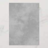 Elegante zilveren kanten franjes Blauwgroen turquo Menu (Achterkant)