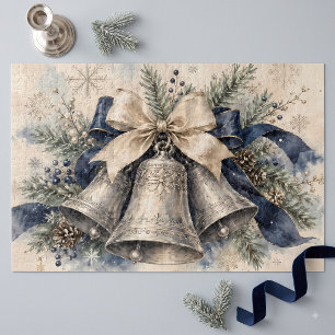 Elegante Zilveren Kerstbellen Waterverf Legpuzzel