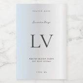 Elegante zilveren Monogram Schoonheid Body Bad Kaa Voedselcontainer Etiket (Enkel label)