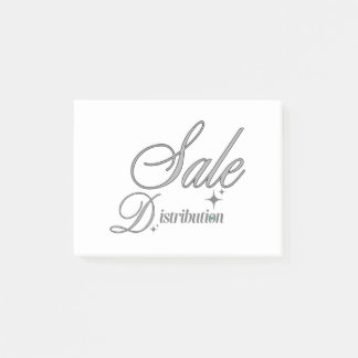 Elegante zilveren script professionele Post-it-not Post-it® Notes