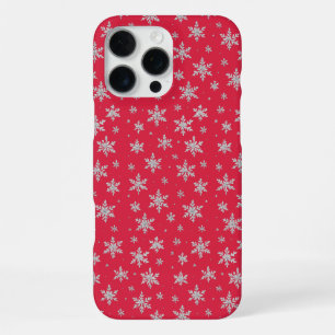 Elegante Zilveren Sneeuwvlok Winter Vakantie iPhone 16 Pro Max Hoesje