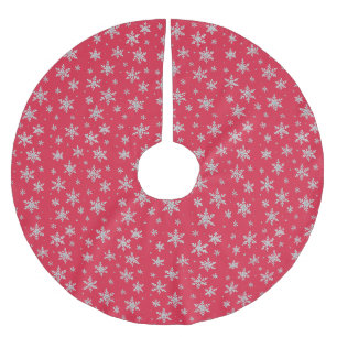 Elegante Zilveren Sneeuwvlok Winter Vakantie Kerstboom Rok