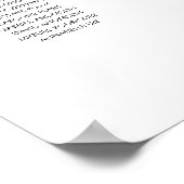 Elegante zitplaatskaart voor 12 tafels poster (Hoek)