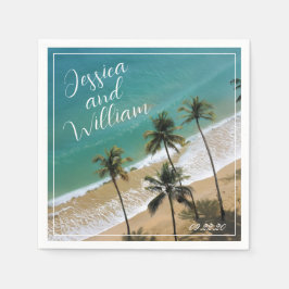 Elegante zomer bruiloft servet